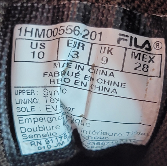 Fila Diviner FS Outdoor Hiking Streetwear Hip Hop Vibes Utility Workwear Boot 10 - Picture 10 of 10